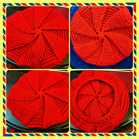 👵👒🎩🧢ALL HATS ON SALE👒 Red star crochet hat - Picture 3 of 8